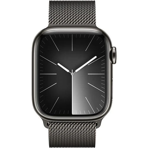 Apple Watch Series 9 GPS 41mm - Cellular - Aço Inoxidável Grafite | Bracelete Milanese Grafite - Image 2