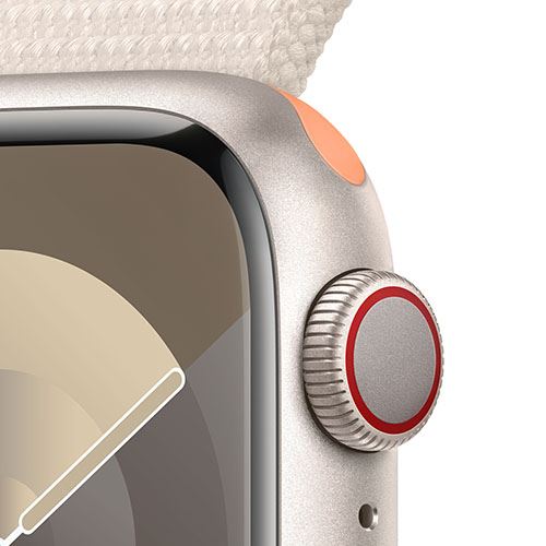 Apple Watch Series 9 GPS 41mm - Cellular - Alumínio Luz das Estrelas | Bracelete Loop Luz das Estrelas - Image 3