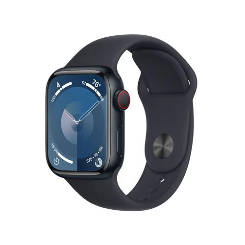 Apple Watch Series 9 GPS 41mm - Cellular - Alumínio Meia-noite | Bracelete Desportiva Meia-noite - S/M