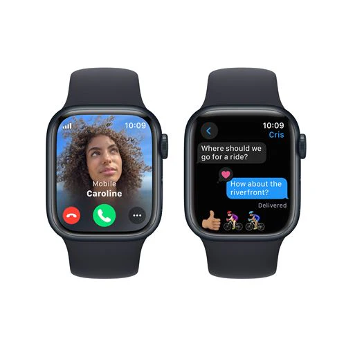 Apple Watch Series 9 GPS 41mm - Cellular - Alumínio Meia-noite | Bracelete Desportiva Meia-noite - S/M - Image 4