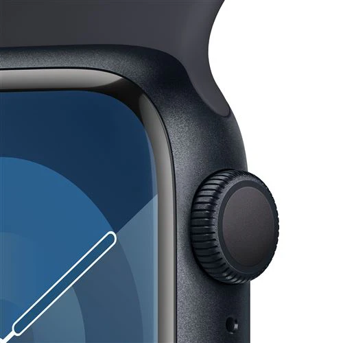 Apple Watch Series 9 GPS 41mm - Alumínio Meia-noite | Bracelete Desportiva Meia-noite - M/L - Image 3