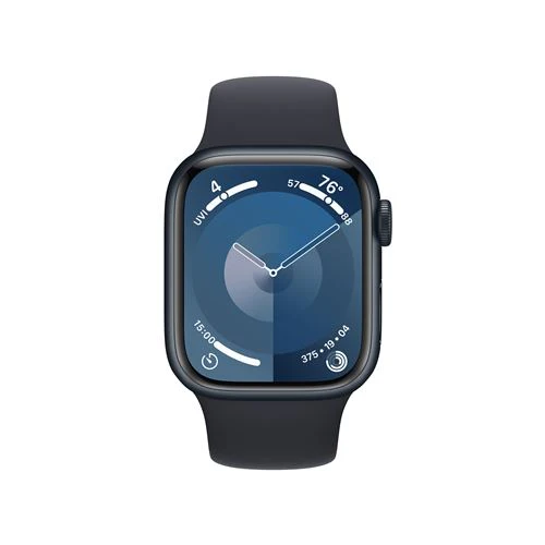 Apple Watch Series 9 GPS 41mm - Alumínio Meia-noite | Bracelete Desportiva Meia-noite - S/M - Image 2