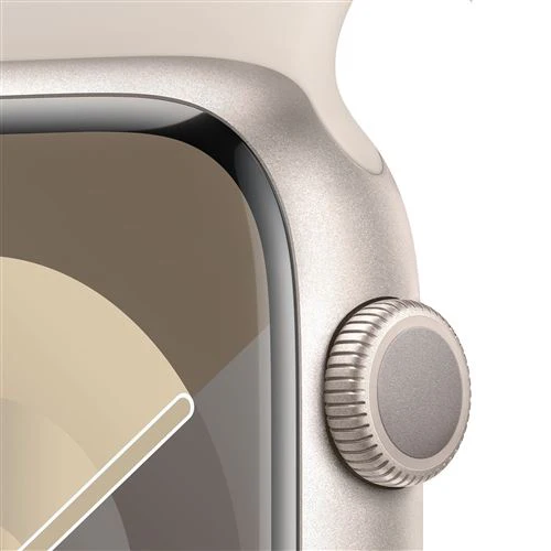 Apple Watch Series 9 GPS 45mm - Alumínio Luz das estrelas | Bracelete Desportiva Luz das estrelas - S/M - Image 3