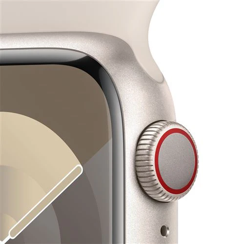 Apple Watch Series 9 GPS 41mm - Cellular - Alumínio Luz das estrelas | Bracelete Desportiva Luz das estrelas - S/M - Image 2