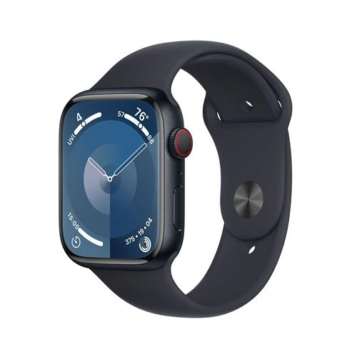 Apple Watch Series 9 GPS 45mm - Cellular - Alumínio Meia-noite | Bracelete Desportiva Meia-noite - S/M