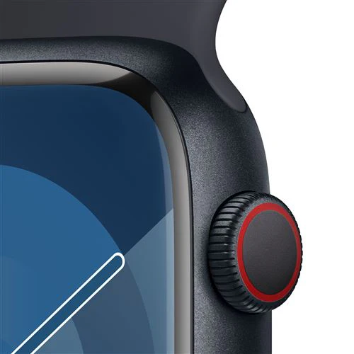 Apple Watch Series 9 GPS 45mm - Cellular - Alumínio Meia-noite | Bracelete Desportiva Meia-noite - S/M - Image 3