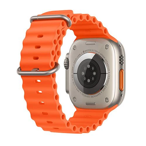 Apple Watch Ultra 2 GPS 49mm - Cellular - Titânio | Bracelete Ocean Band - Laranja - Image 3