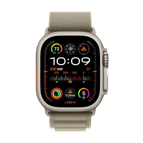 Apple Watch Ultra 2 GPS 49mm - Cellular - Titânio | Bracelete Loop Alpine - Azeitona - L - Image 2