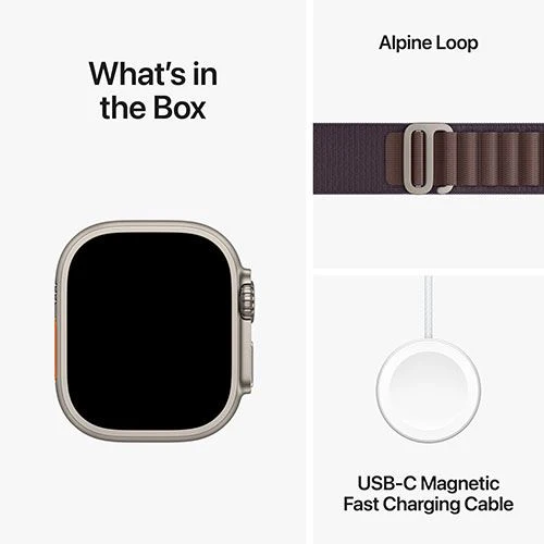 Apple Watch Ultra 2 GPS 49mm - Cellular - Titânio | Bracelete Loop Alpine - Índigo - M - Image 4