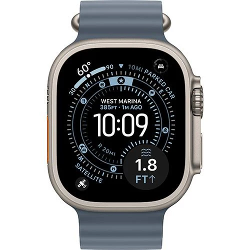 Apple Watch Ultra 3 Cellular - 49mm - Titânio natural | Band - Azul-âncora - Image 2