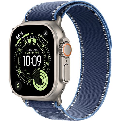 Apple Watch Ultra 3 Cellular - 49mm - Titânio natural | Loop - Azul/azul-vivo - S/M