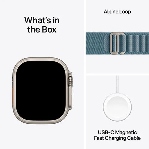 Apple Watch Ultra 3 Cellular - 49mm - Titânio natural | Loop - Azul-claro - L - Image 8