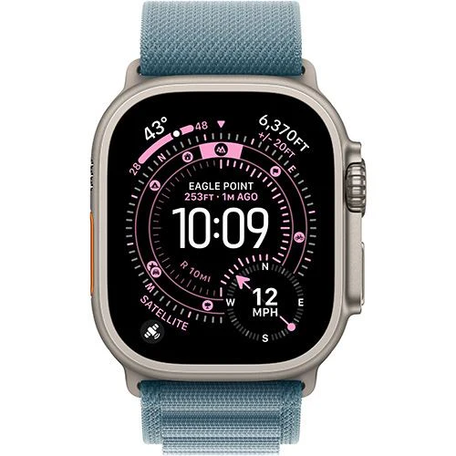 Apple Watch Ultra 3 Cellular - 49mm - Titânio natural | Loop - Azul-claro - M - Image 2