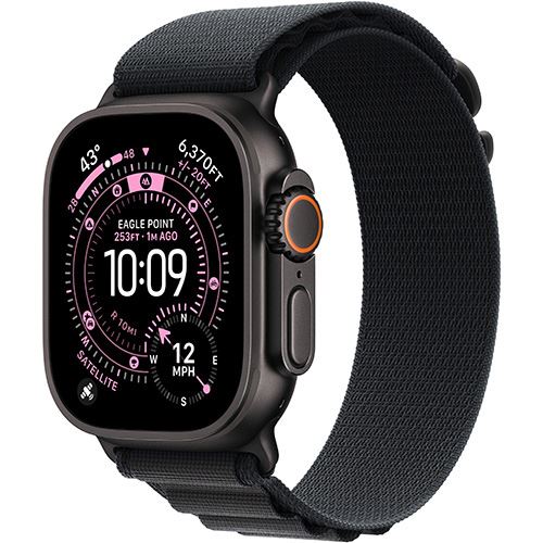 Apple Watch Ultra 3 Cellular - 49mm - Titânio preto | Loop - Preto - L