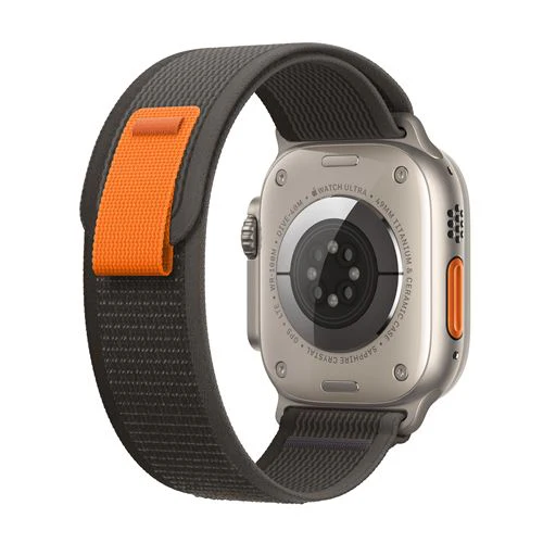 Apple Watch Ultra GPS 49mm - Cellular - Titânio Natural | Bracelete Black/Gray Trail Loop - S/M - Image 3