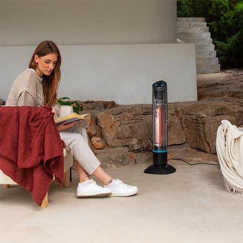 Aquecedor de Exteriores Cecotec ReadyWarm 1000 Power Tower 1000W - Preto - Image 4
