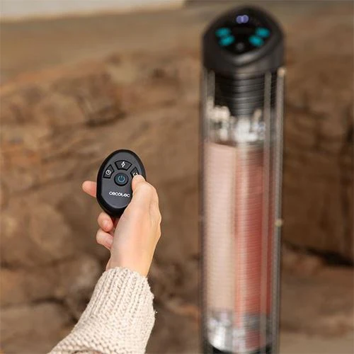 Aquecedor de Exteriores Cecotec ReadyWarm 1000 Power Tower 1000W - Preto - Image 7