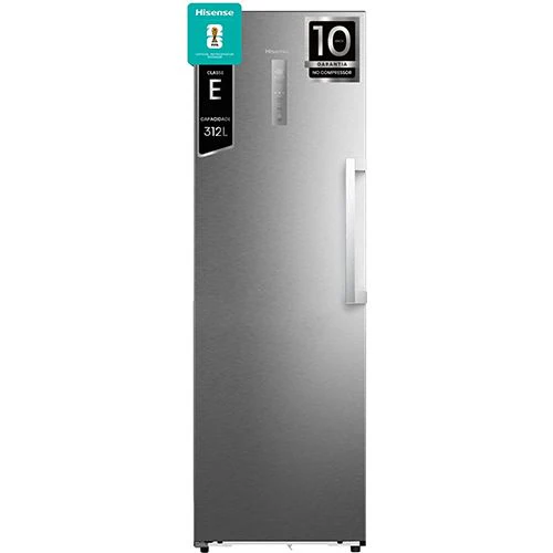Arca Congeladora Vertical Hisense FT3K310SAIE1 | 185,6x59,5x60 cm | 312 L | E | Look inox - Image 2