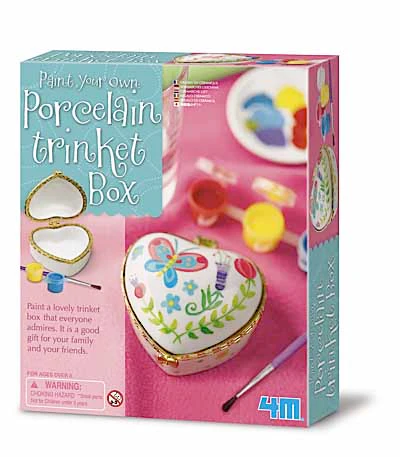 Arts and Crafts: Paint Your Own Porcelain Trinket Box - 4M