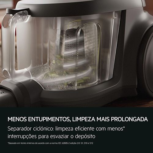 Aspirador sem Saco AEG AL31C1DG | 2 L | 1000W | Cinzento Escuro - Image 3