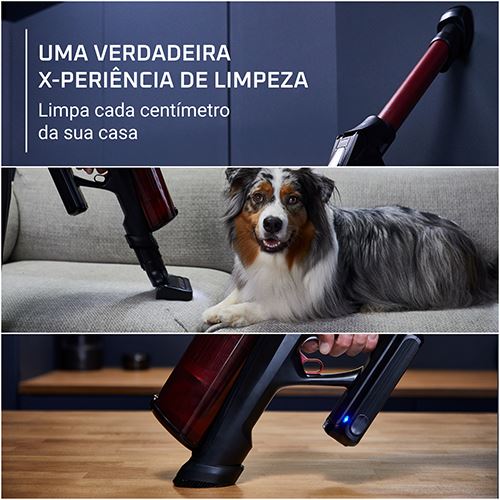 Aspirador Vertical Rowenta RH9A73W0 X-Force Flex 13.60 Animal Care | 25.9 V | 150 AW | 60 Min | Vermelho - Image 7