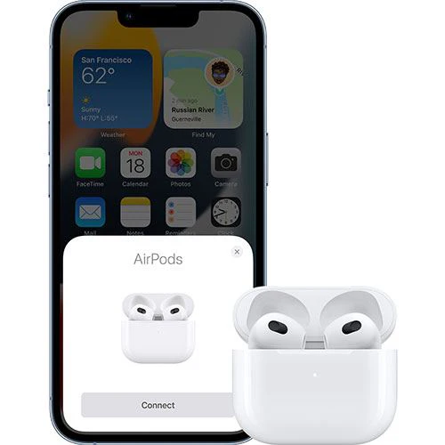Auriculares True Wireless Bluetooth Apple AirPods (3.ª geração) - Caixa de carregamento MagSafe com Carregamento Qi - 2021 - Branco - Image 6