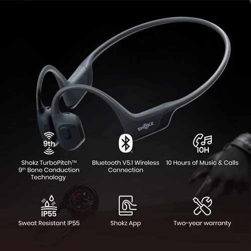 Auriculares Desportivos Bluetooth Shokz Open Run Pro - Preto - Image 2