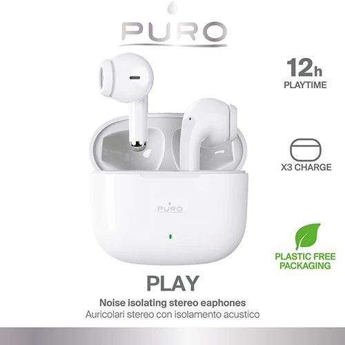 Auriculares True Wireless Bluetooth Puro Play V5 - Branco - Image 2
