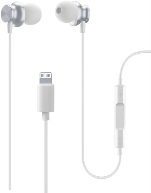 Auriculares Cellularline Stereo com Micro Junco Lightning Branco