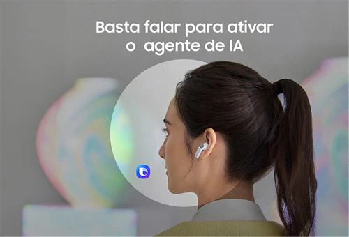 Auriculares Noise Canceling True Wireless Bluetooth Samsung Galaxy Buds4 - Branco - Image 5