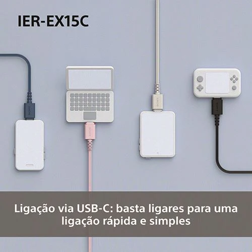 Auriculares Sony IER-EX15CL USB-C - Azul - Image 3