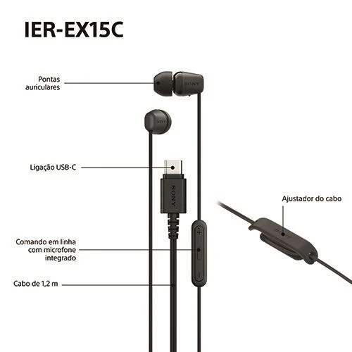 Auriculares Sony IER-EX15CL USB-C - Azul - Image 8