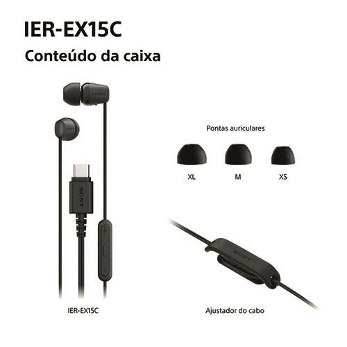 Auriculares Sony IER-EX15CW USB-C - Branco - Image 9