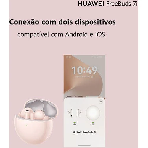 Auriculares True Wireless Bluetooth Huawei FreeBuds 7i - Branco - Image 9