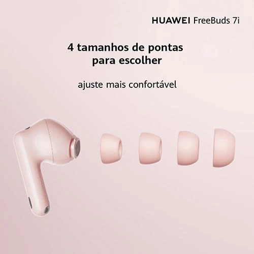 Auriculares True Wireless Bluetooth Huawei FreeBuds 7i - Rosa - Image 6