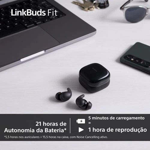 Auriculares True Wireless Bluetooth Sony LinkBuds Fit WF-LS910NP NC - Rosa - Image 6