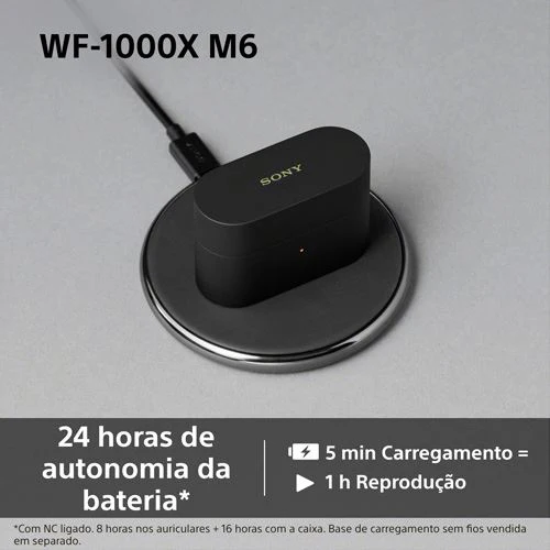 Auriculares True Wireless Bluetooth Sony WF-1000XM6S - Prateado - Image 8