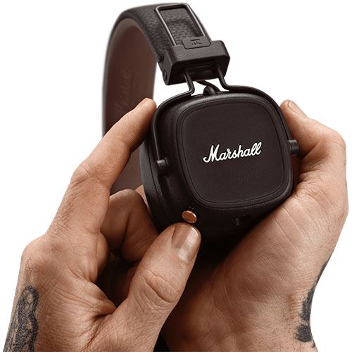 Auscultadores Bluetooth Marshall Major IV - Castanho - Image 6