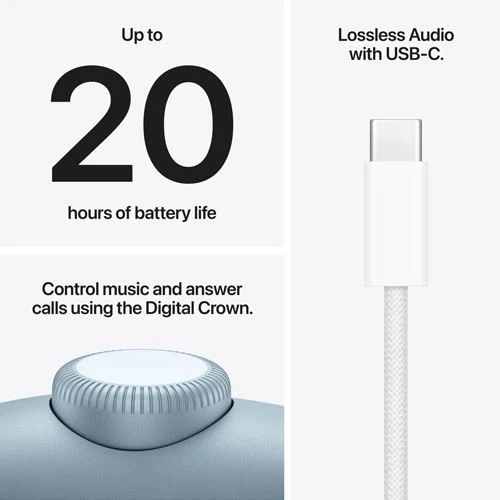 Auscultadores Bluetooth Noise Cancelling Apple AirPods Max 2 - 2026 - Azul - Image 7