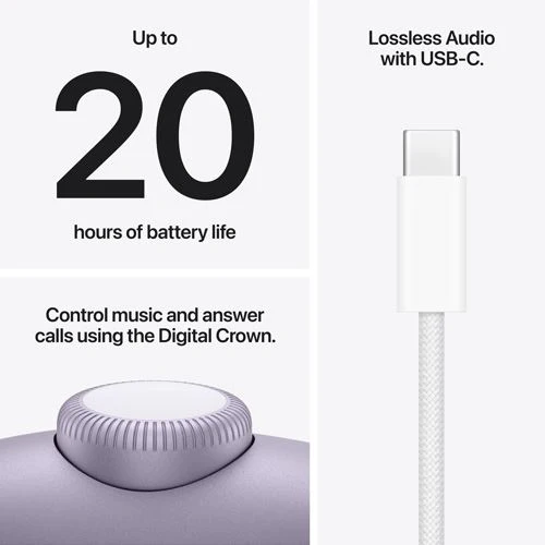 Auscultadores Bluetooth Noise Cancelling Apple AirPods Max 2 - 2026 - Roxo - Image 7