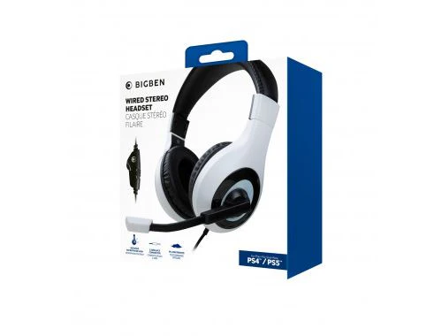Auscultadores Gaming Bigben | PS5 - Branco