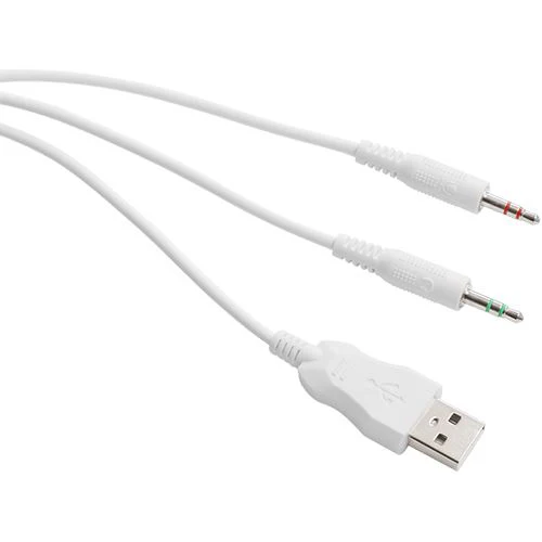 Auscultadores Gaming Deltaco WH85 - Branco - Image 5
