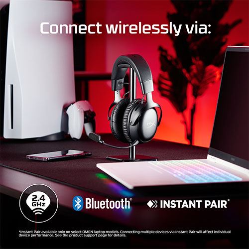 Auscultadores Gaming Wireless HyperX Cloud III S - Preto e Vermelho - Image 4