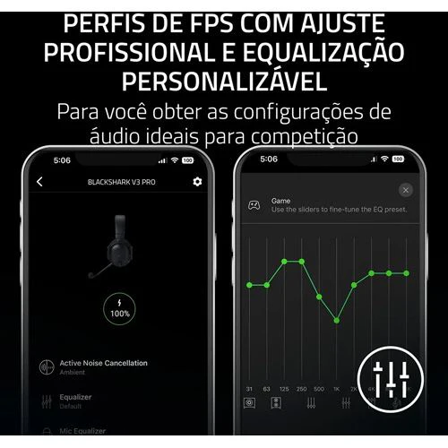 Auscultadores Gaming Wireless Razer BlackShark V3 Pro for PlayStation - Preto - Image 10