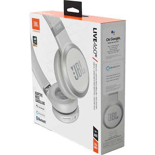 Auscultadores Noise Cancelling Bluetooth JBL Live 460NC - Branco - Image 5