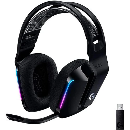 Auscultadores Gaming Wireless Logitech G733 Lightspeed RGB - Preto