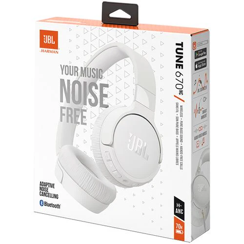 Auscultadores Noise Cancelling Bluetooth JBL Tune 670NC - Branco - Image 10