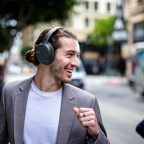 Auscultadores Noise Cancelling Bluetooth Sony WH-CH710N - Preto - Image 6