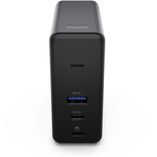 Base Carregamento (Dock Station) GaN Lenovo 5 em 1 - 65W - Preto - Image 2