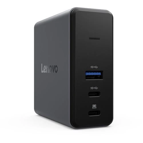 Base Carregamento (Dock Station) GaN Lenovo 5 em 1 - 65W - Preto - Image 4